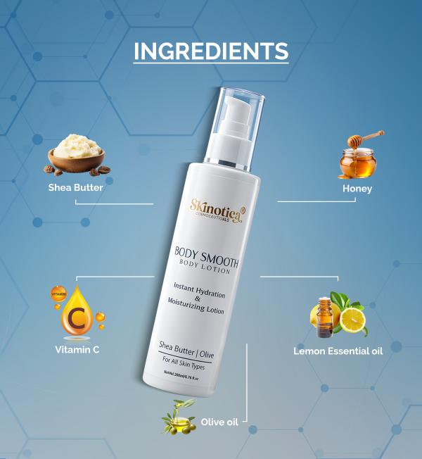 BODY SMOOTH LOTION NY SKINOTICA COSMOCEUTICALS